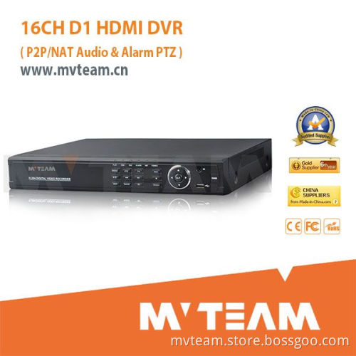 CCTV 16channel H. 265 DVR with P2p/Nat Function (MVT-6016)